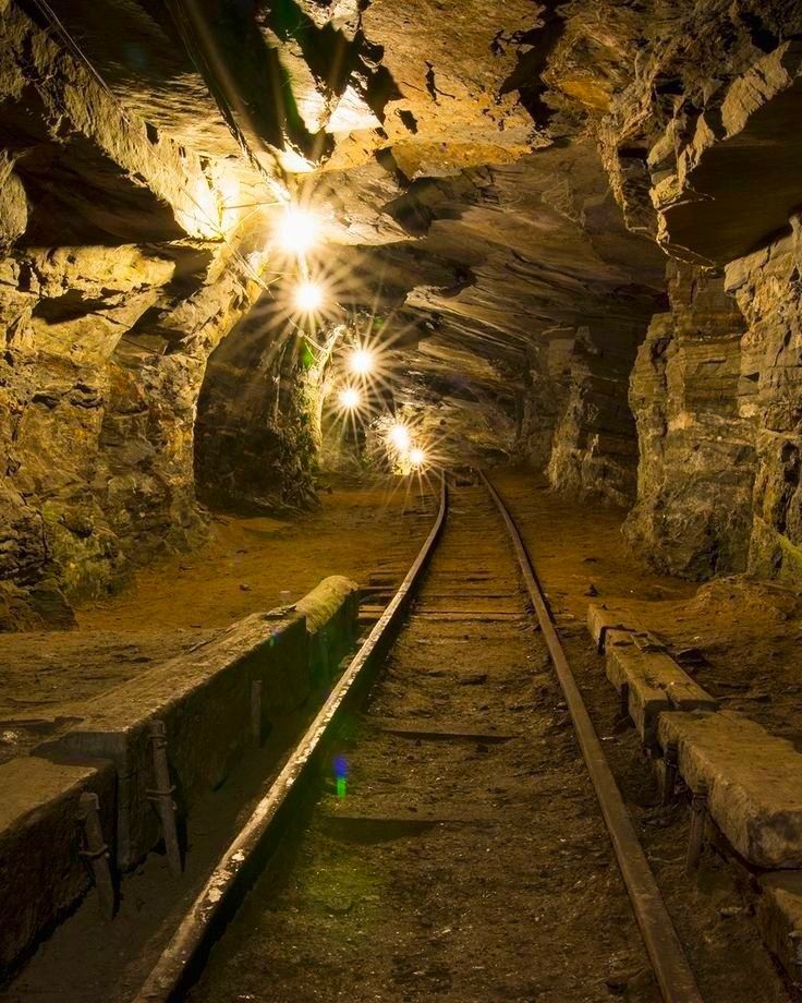 Old mine shaft entrance