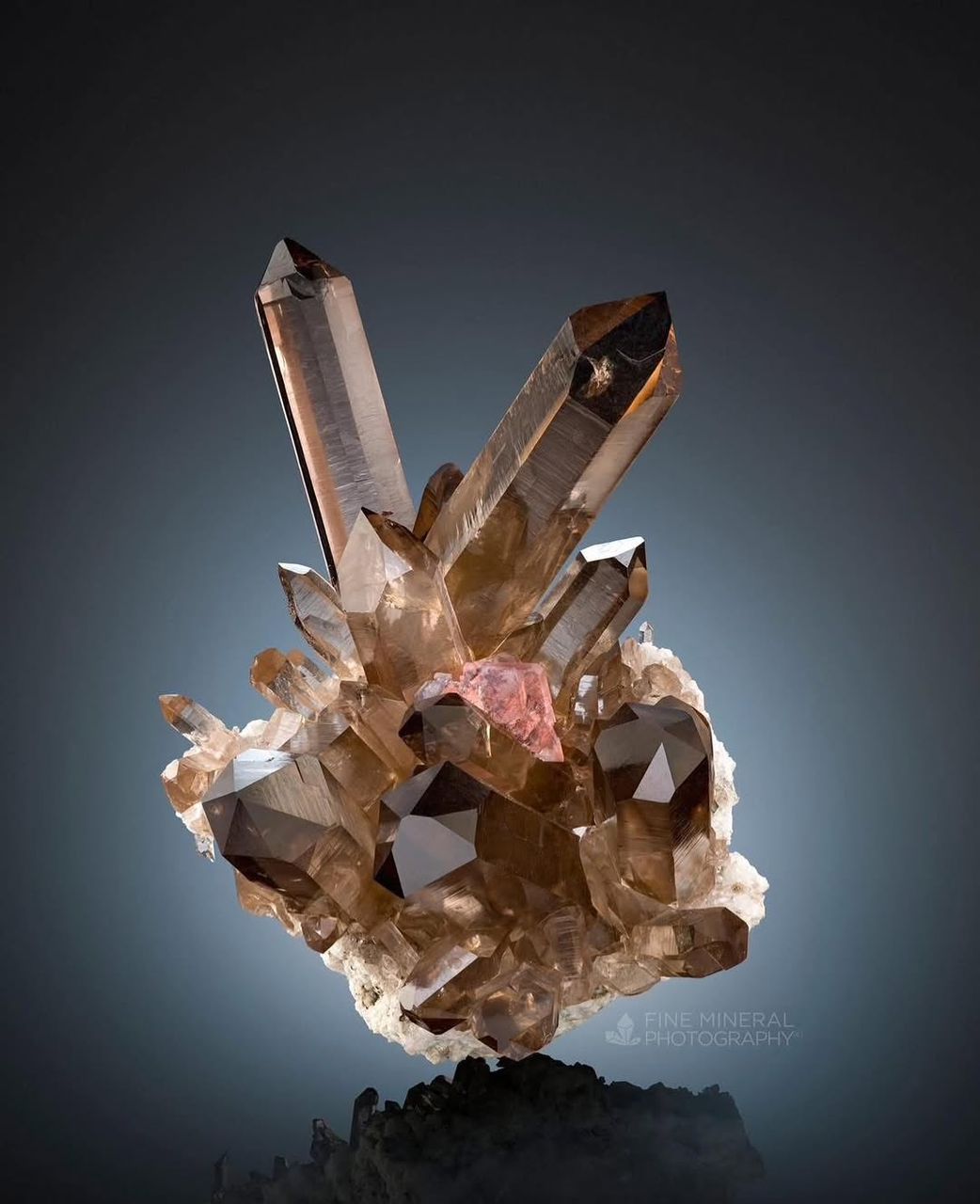 Quartz crystal formation